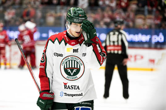 Frölundas Linus Högberg deppar