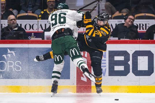 Färjestads David Tomasek och Skellefteås Pär Lindholm