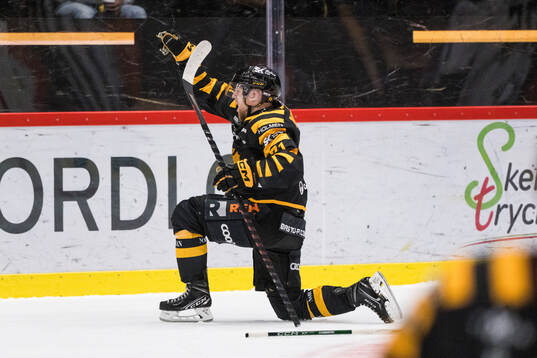 Skellefteås Jonathan Davidsson jublar