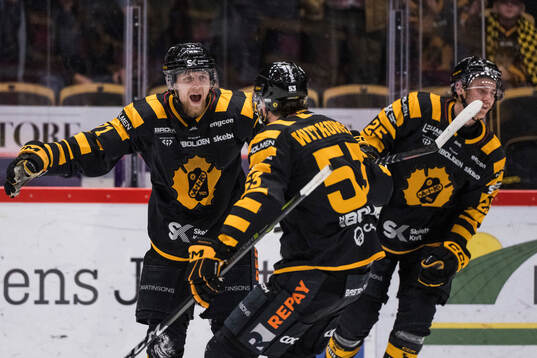 Skellefteås Jonathan Davidsson jublar