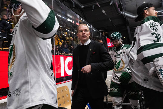 Färjestads tränare Thomas Mitell