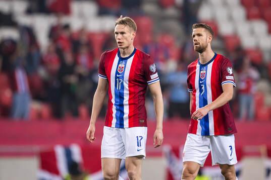 Torbjørn Lysaker Heggem and Kristoffer Ajer of Norway