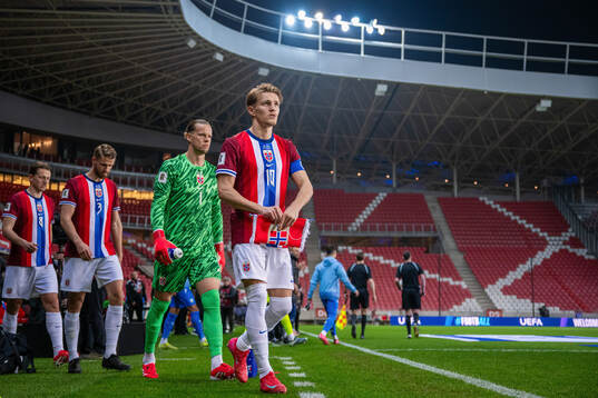 Martin Ødegaard of Norway enters the pitch