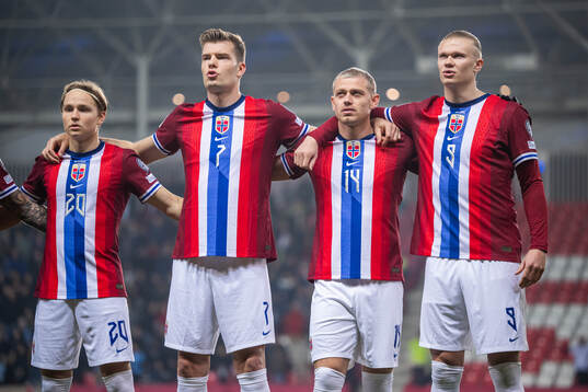Andreas Schjelderup, Alexander Sørloth, Julian Ryerson and