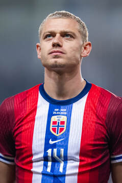 Julian Ryerson of Norway line up