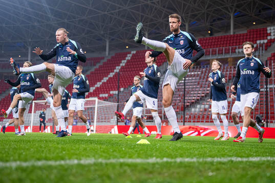 Erling Braut Haaland, Kristoffer Ajer and David Møller