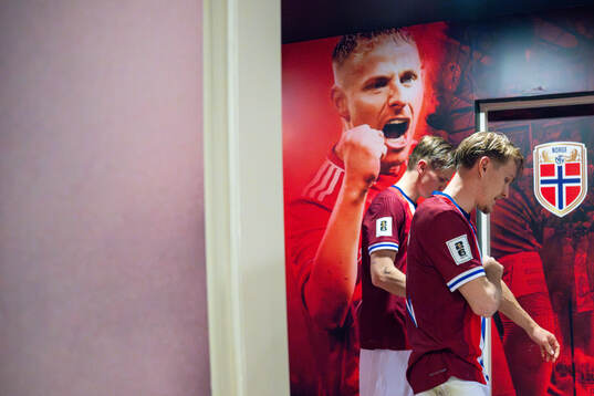 David Møller Wolfe and Martin Ødegaard of Norway at