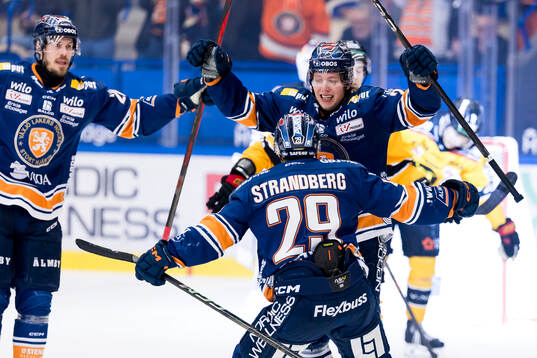 Växjös Karl Henriksson jublar