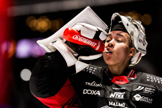 Malmö Redhawks målvakt Kimhann Hultgren