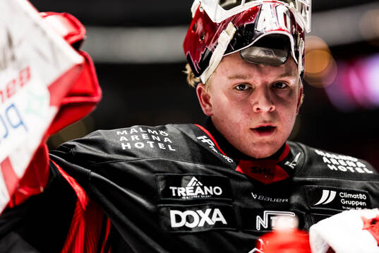 Malmö Redhawks målvakt Oskar Blomgren