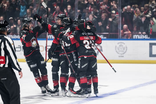Malmö Redhawks Lassi Thomson jublar