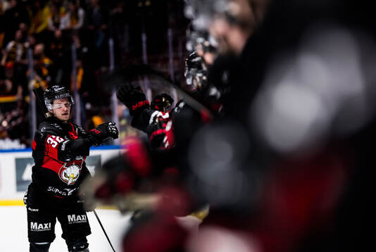 Malmö Redhawks Joona Ikonen jublar