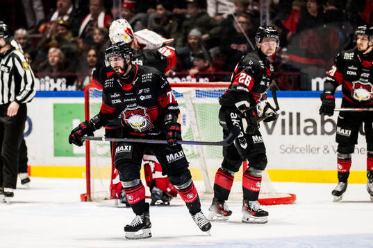 Malmö Redhawks Robin Hanzl och Teemu Kivihalme deppar