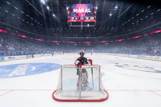 Malmö Redhawks målvakt Oskar Blomgren