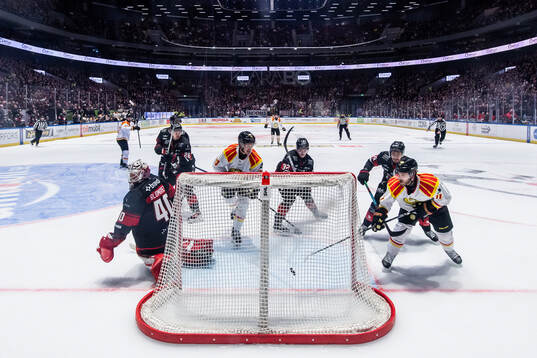 Brynäs Jordan Schroeder gör 5-3 bakom Malmö Redhawks