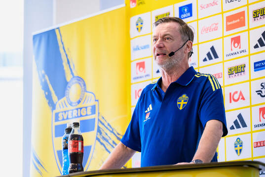 Head coach Peter Gerhardsson of the Swedish women's