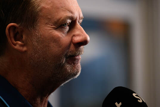 Head coach Peter Gerhardsson of the Swedish women's