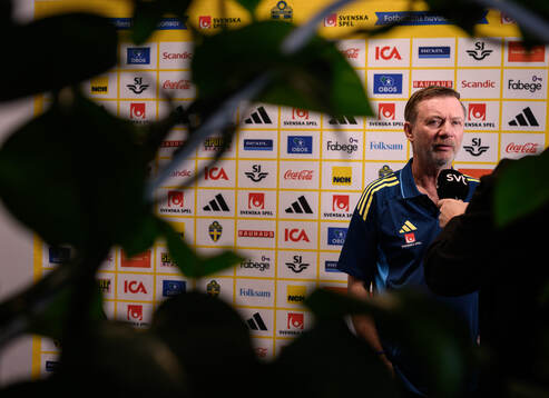 Head coach Peter Gerhardsson of the Swedish women's