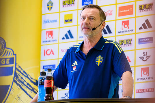 Head coach Peter Gerhardsson of the Swedish women's
