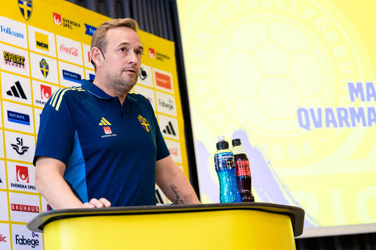 Head coach Martin Qvarmans Möller of the Swedish women's