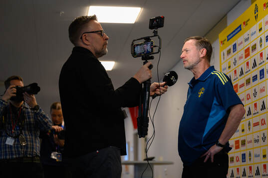 Head coach Peter Gerhardsson of the Swedish women's