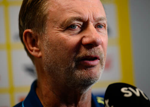 Head coach Peter Gerhardsson of the Swedish women's