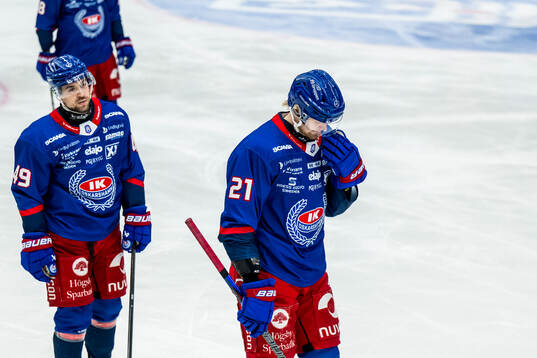Oskarshamns Michael Joyaux och Hampus Karlsson deppar