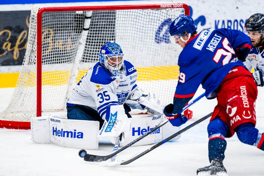 Oskarshamns målvakt Emil Kruse