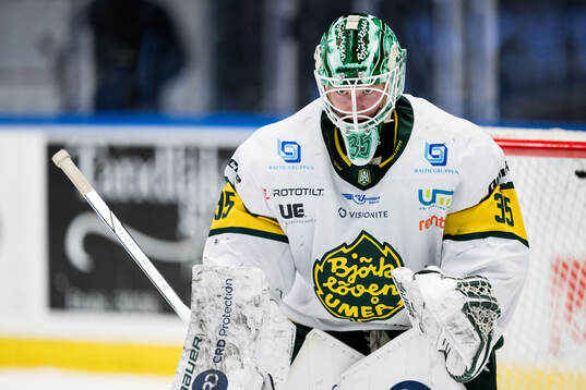 Björklövens målvakt Melker Thelin