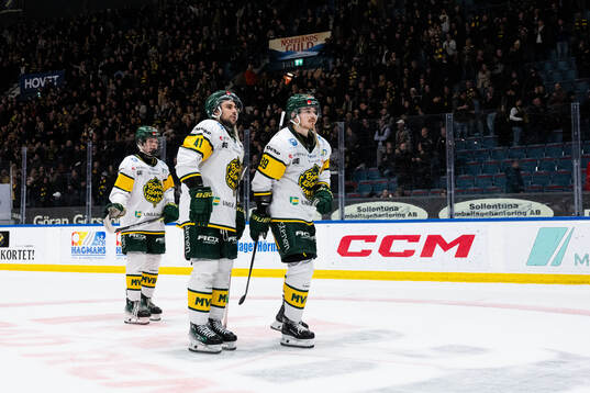 Björklövens Maxime Fortier och Joel Mustonen deppar