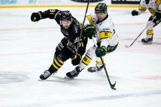 AIKs Gerry Fitzgerald och Björklövens Oscar Tellström