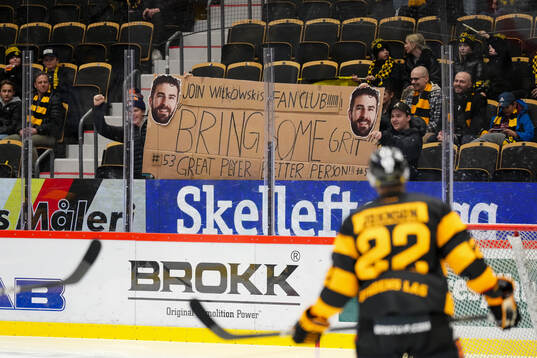 Skellefteås Luke Witkowski med fanclub