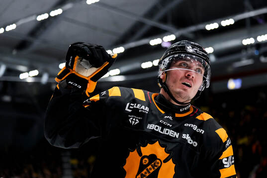 Skellefteås Max Lindholm jublar