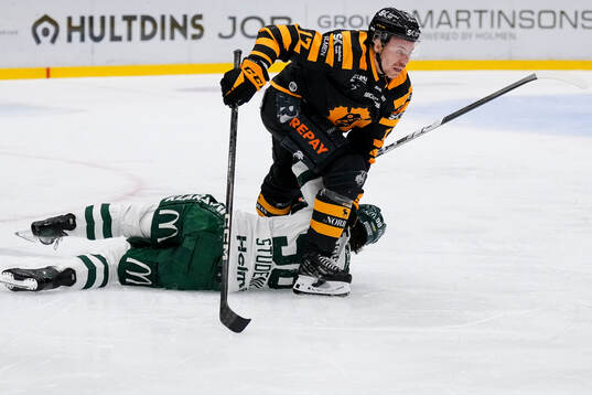 Färjestads David Tomasek och Skellefteås Pär Lindholm