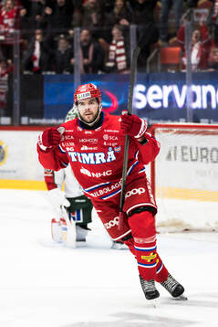 Timrås Magnus Pääjärvi jublar