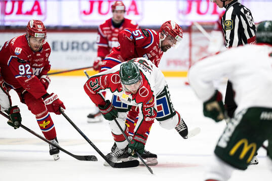 Frölundas Nicklas Lasu och Timrås Anton Lander
