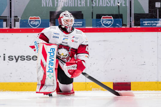 Malmö Redhawks målvakt Oskar Blomgren