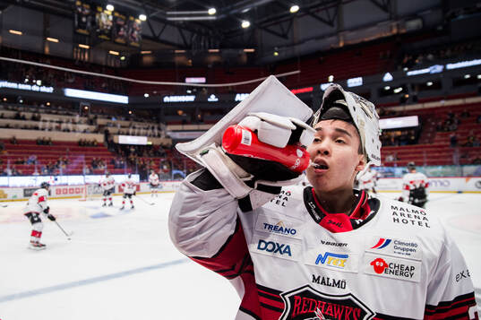 Malmö Redhawks målvakt Kimhann Hultgren