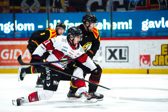 Malmö Redhawks Nikola Pasic och Brynäs Greg Scott
