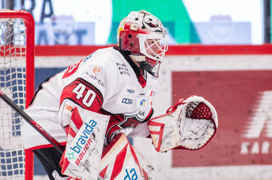 Malmö Redhawks målvakt Oskar Blomgren