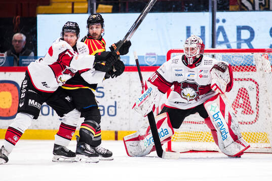 Malmö Redhawks målvakt Oskar Blomgren