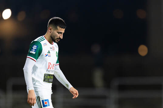 Skövde AIKs Elmar Abraham deppar