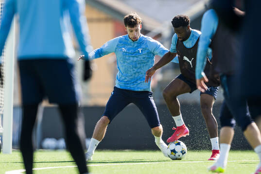 Malmö FFs Colin Rösler och Emmanuel Ekong