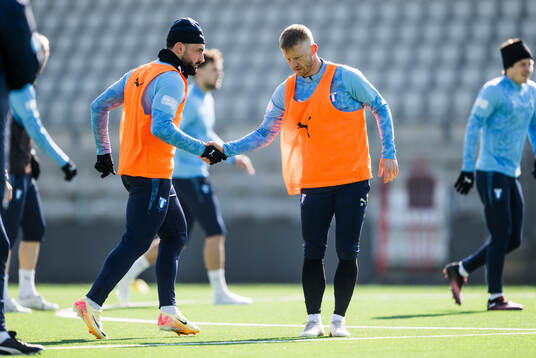 Malmö FFs Sead Haksabanovic och Anders Christiansen