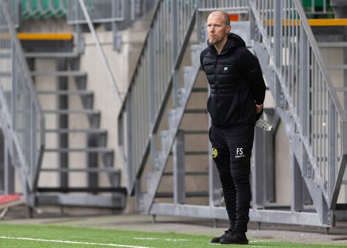 Hammarby TFFs huvudtränare Fredrik Samuelsson