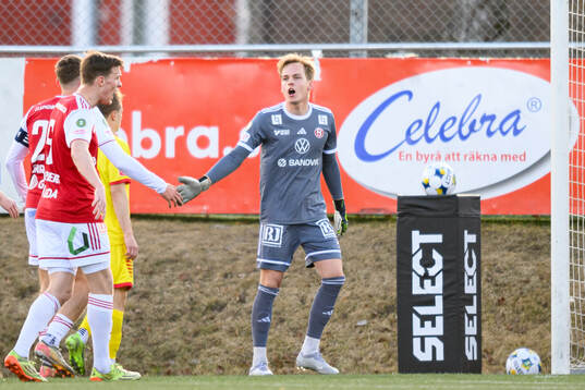 Sandvikens IFs målvakt Hannes Sveijer