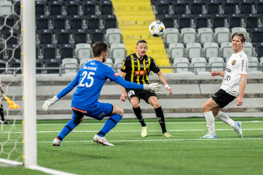 under fotbollsmatchen i Allsvenskan mellan Häcken och