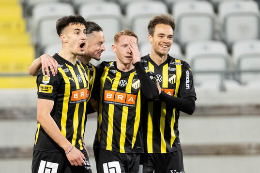 Häckens Srdjan Hrstic, Amor Layouni, Julius Lindberg och