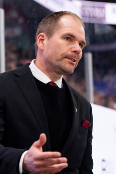 Färjestads tränare Thomas Mitell