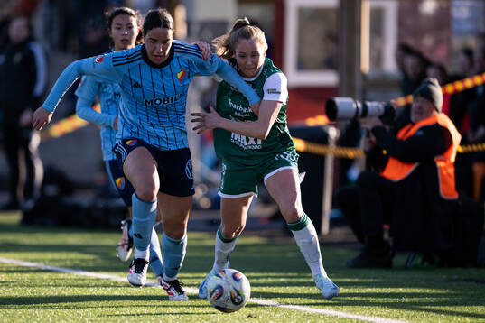 Djurgårdens Camille Ashe och Alingsås Karin Lundin
